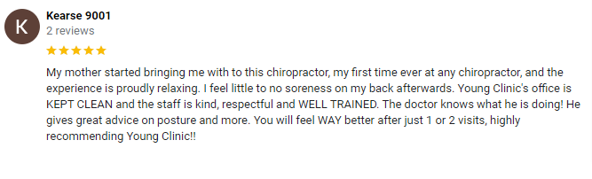 Chiropractic Mt Prospect IL Kearse Testimonial